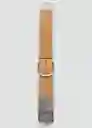 Cinturón Mirror Beige Talla M Mujer Mango