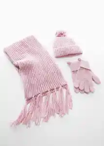 Gorro Suecia Malva Talla 98 Niña Mango