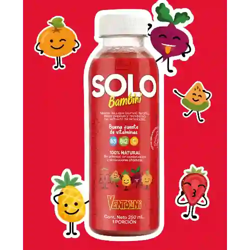 Jugo Solo Bambini Rojo 250ml