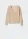 Saco Jersey Kling Beige Talla S Mujer Mango