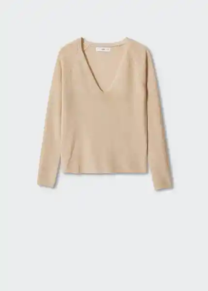 Saco Jersey Kling Beige Talla S Mujer Mango