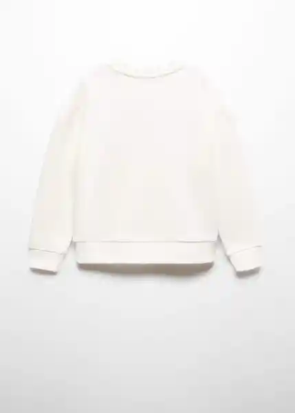 Sudadera Fly Off Niñas White Talla 14 Mango