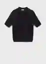 Polo Bombay Negro Talla M Hombre Mango