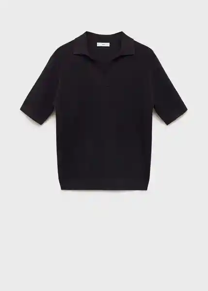 Polo Bombay Negro Talla M Hombre Mango