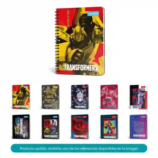 Keepermate Cuaderno Transformers Rayado Argollado