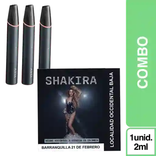 Combo Veev Now Ultra Sandía 3 Und + Boleta Shakira I