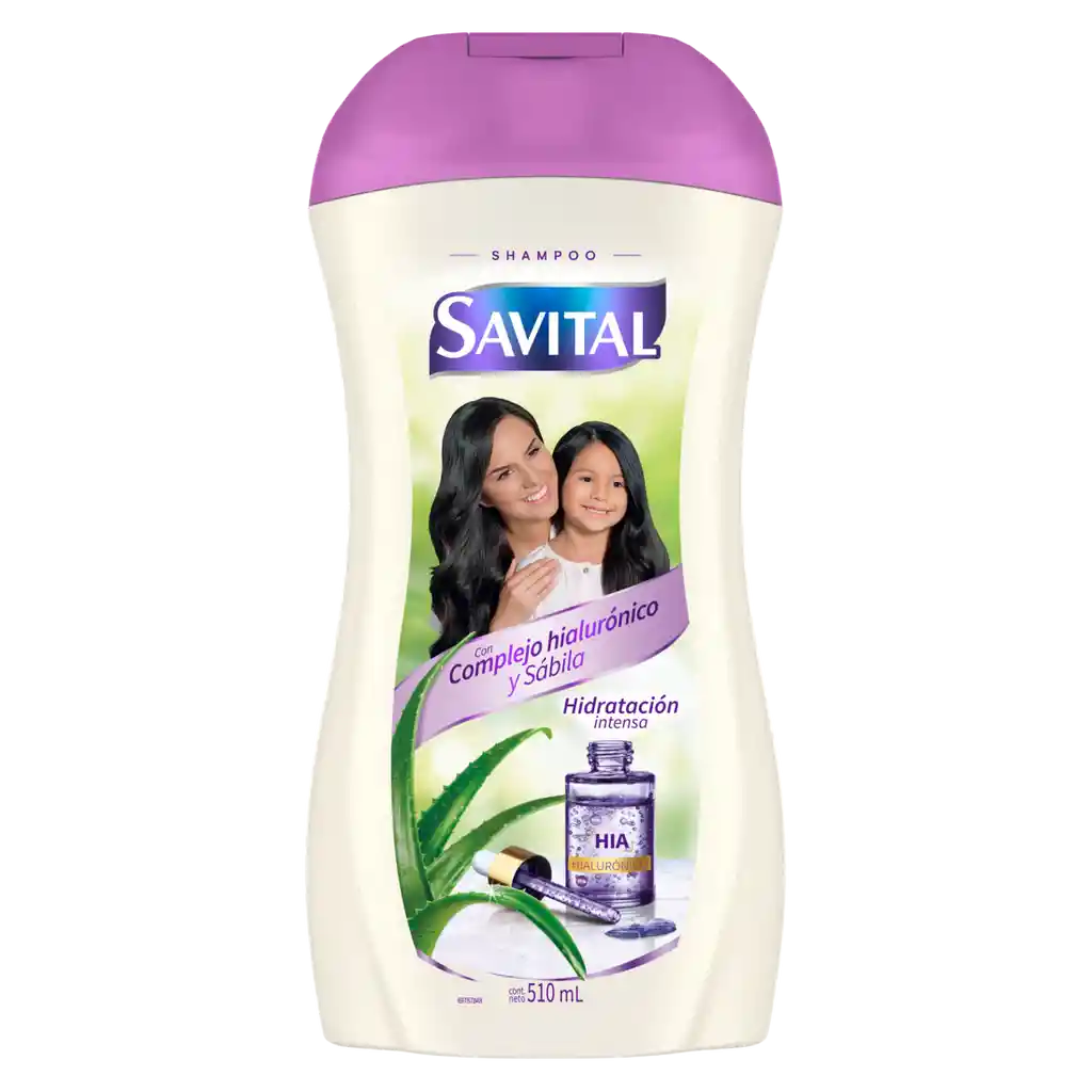 Savital Shampoo con Ácido Hialurónico y Sábila