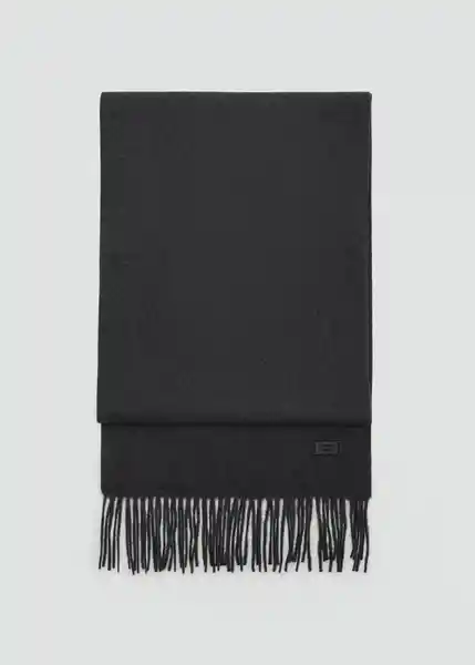 Bufanda Basica Gris Talla 99 Hombre Mango