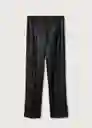 Pantalón Maki Negro Talla 42 Mujer Mango