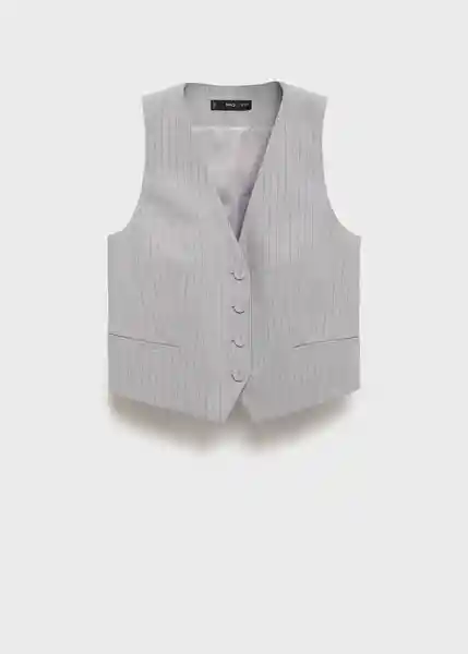 Chaleco Bowery Gris Talla M Mujer Mango