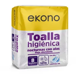 Toalla Higiénica Nocturna Ekono