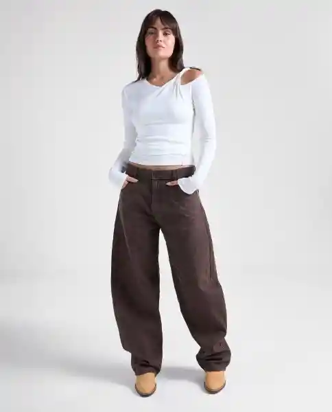 Camiseta Mujer Crudo Talla XS 609G011_CRU110606 Americanino