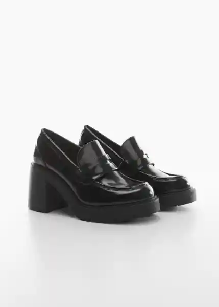 Zapatos Nota Negro Talla 39 Mujer Mango