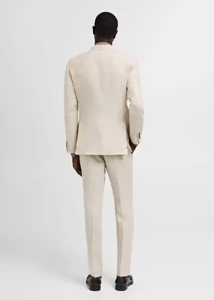 Blazer Amalfi Beige Talla 52 Hombre Mango