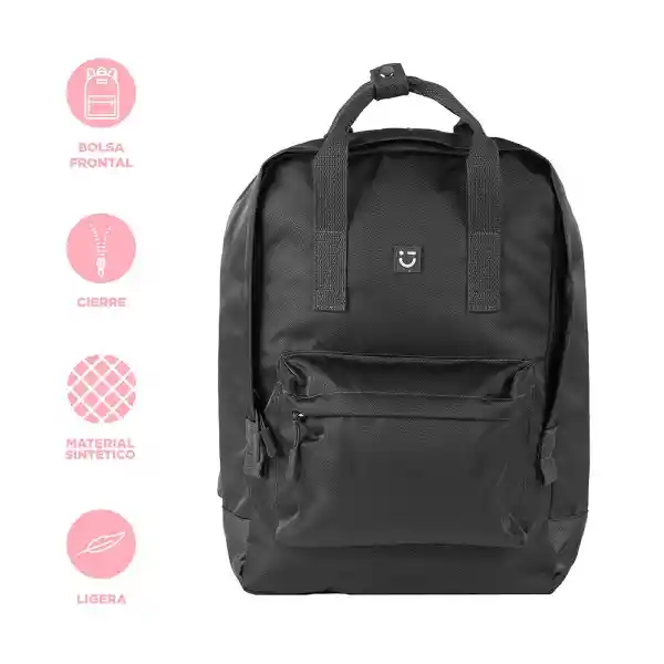Maleta Escolar Rectangular Con Asa Azul Serie Miniso