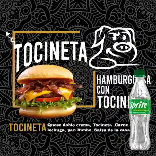 Combo Hamburguesa con Tocineta + Sprite Original 400ml