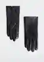 Guantes Sofia Negro Talla S Mujer Mango