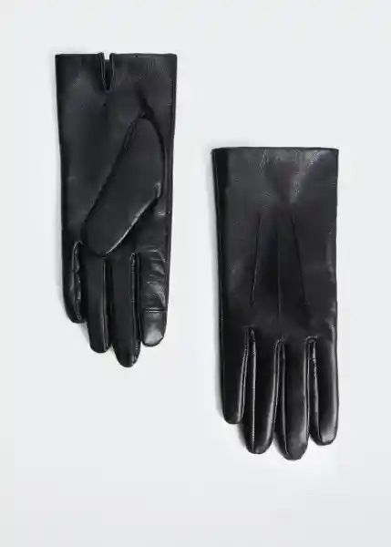 Guantes Sofia Negro Talla S Mujer Mango