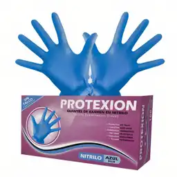 Protexion Guantes de Examen en Nitrilo Azul