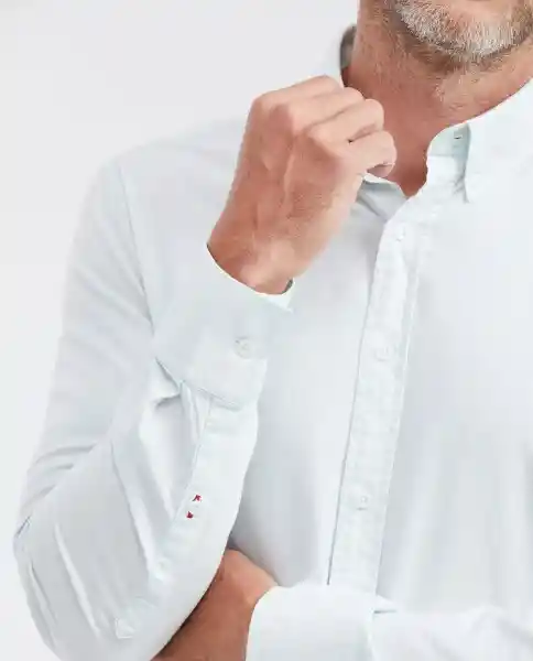Camisa Manga Larga Slim Fit Verde Talla L Chevignon
