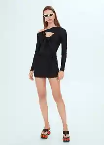 Vestido Reef Negro Talla S Mujer Mango