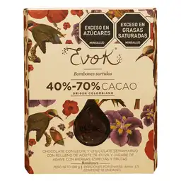 Bombones de Chocolate surtidos Evok 