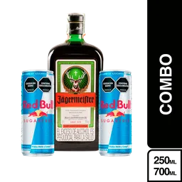 Combo Jägermeister Licor Hierbas + Red Bull sin Azúcar