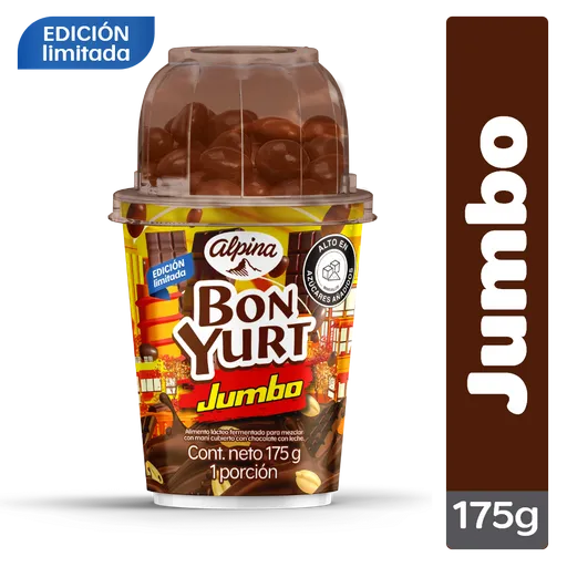 Bon Yurt Alimento Lácteo con Copa de Chocolate con Maní Jumbo