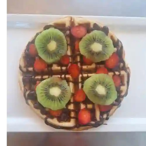 Waffle con Nutella y Fruta