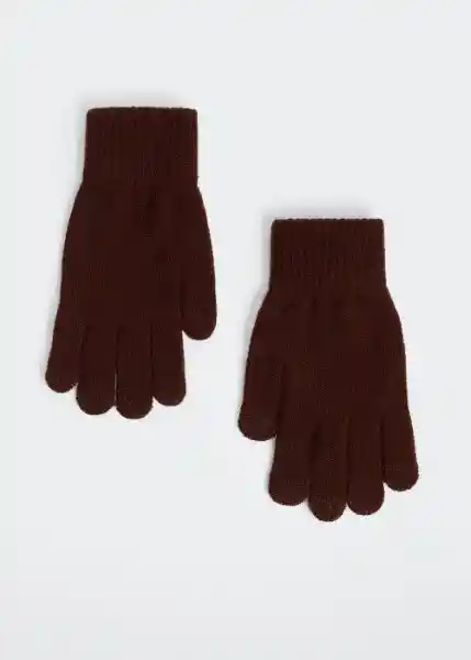 Guantes Touch Terracota Talla 99 Hombre Mango