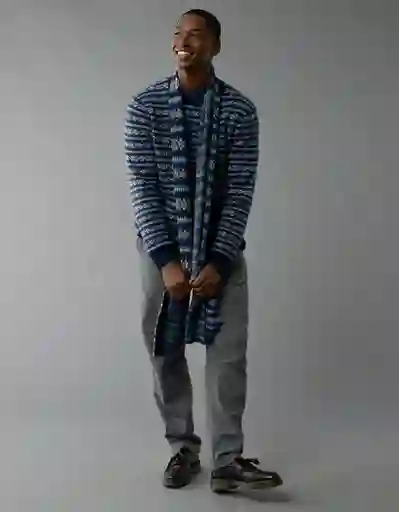 Suéter Tejido Hombre Azul Talla SMALL 1923400 American Eagle