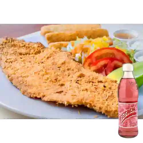 Filete de Pescado a la Parmesana +Manzana 10 Onz