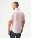 Camisa Carbón Pocket Rosa Manto Claro Talla M Chevignon