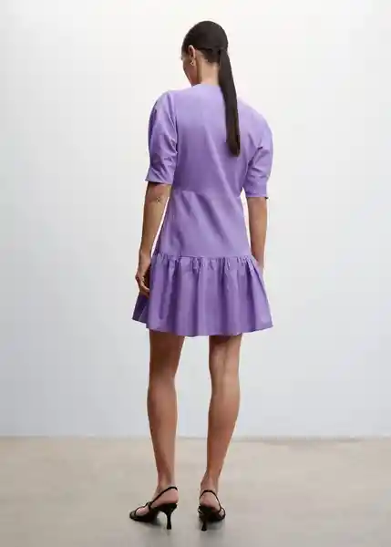 Vestido Nati-H Morado Talla XS Mujer Mango