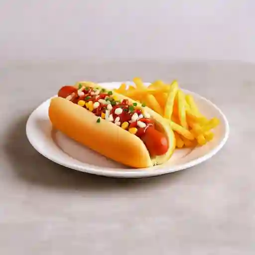 Perro caliente sencillo