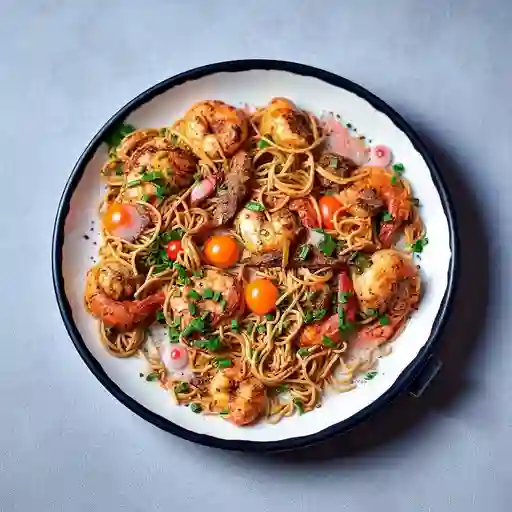 Pasta con Camarones