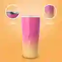Vaso de Acero Rosa y Amarillo 600 mL Miniso