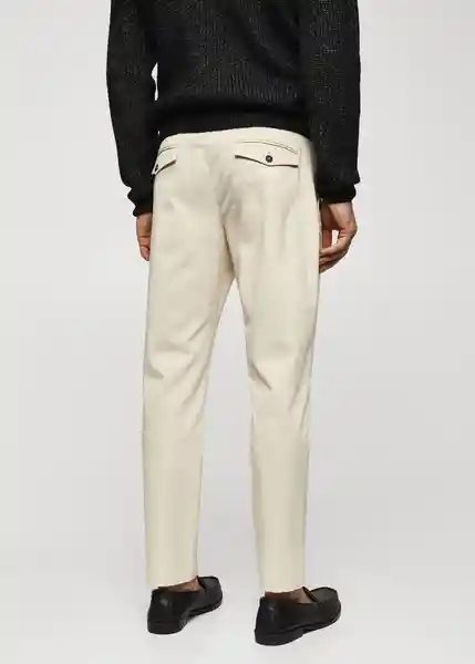 Pantalón Prato Piedra Talla 40 Hombre Mango