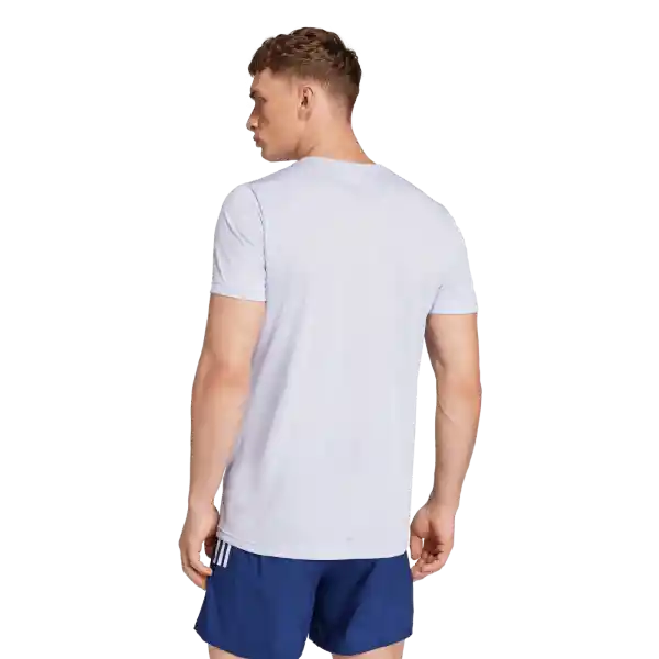 Adidas Camiseta Manga Corta Run it Tee Correr de Hombre Morado S
