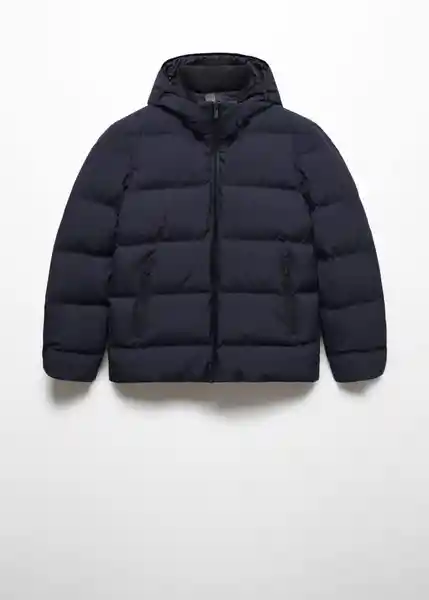 Abrigo Anorak Coli Navy Talla M Hombre Mango