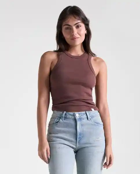 Camiseta Mujer Café Talla XL 609G014_CAF191430 Americanino