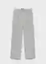 Pantalón Bowery Gris Talla 38 Mujer Mango