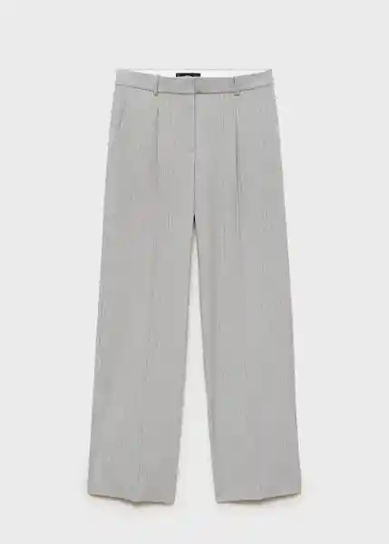 Pantalón Bowery Gris Talla 38 Mujer Mango