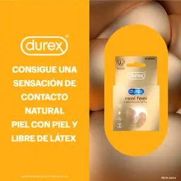 Durex Condon Real Feel Sin latex  3 unds