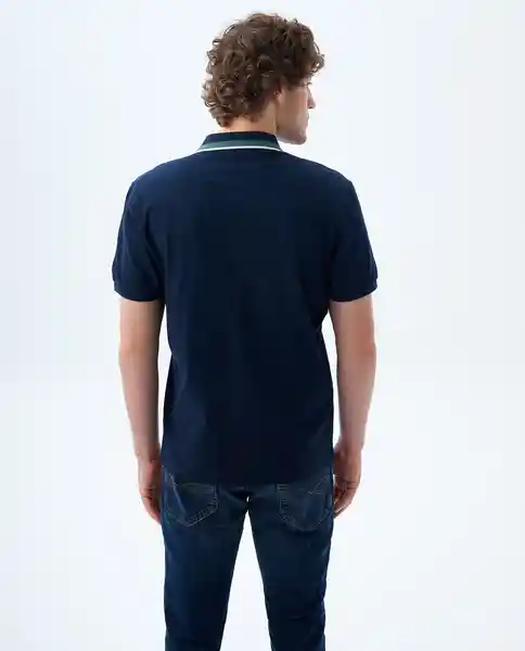 Camiseta Hombre Azul Talla M 809F001 Americanino