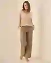 Pantalón Beige Taupe Medio Talla 8 633G013 Esprit