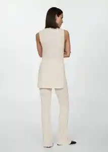 Pantalón Nicole Piedra Talla S Mujer Mango