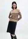 Saco Jersey Luccavr Camel Talla XL Mujer Mango