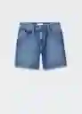 Bermuda Oliver Tejano Oscuro Talla 42 Hombre Mango