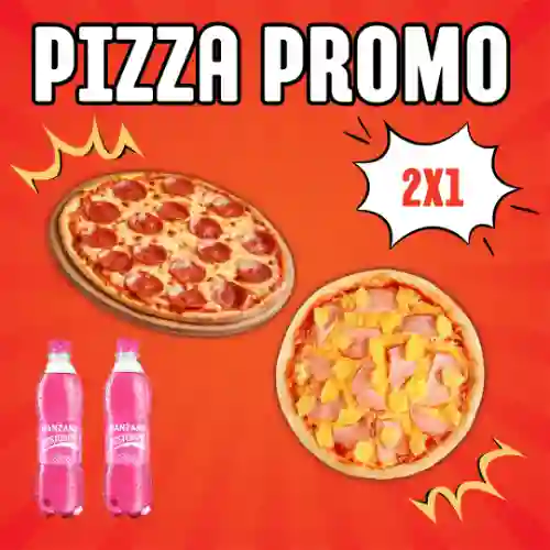2x1 Pizzas+ Gaseosa